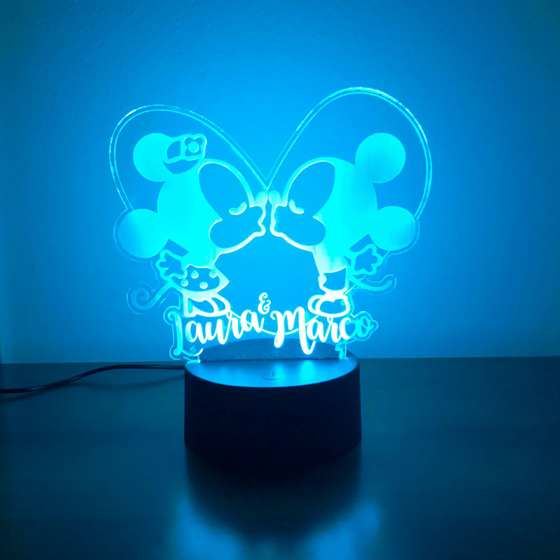Personalizzata Foto 3D Lampada