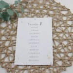 Biglietto tableau modello fiori gialli