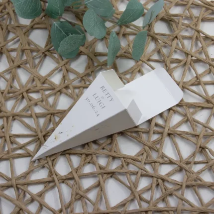 cono riso confetti modello fiori gialli