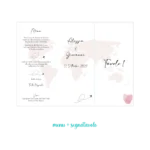 menu segnatavolo aereo