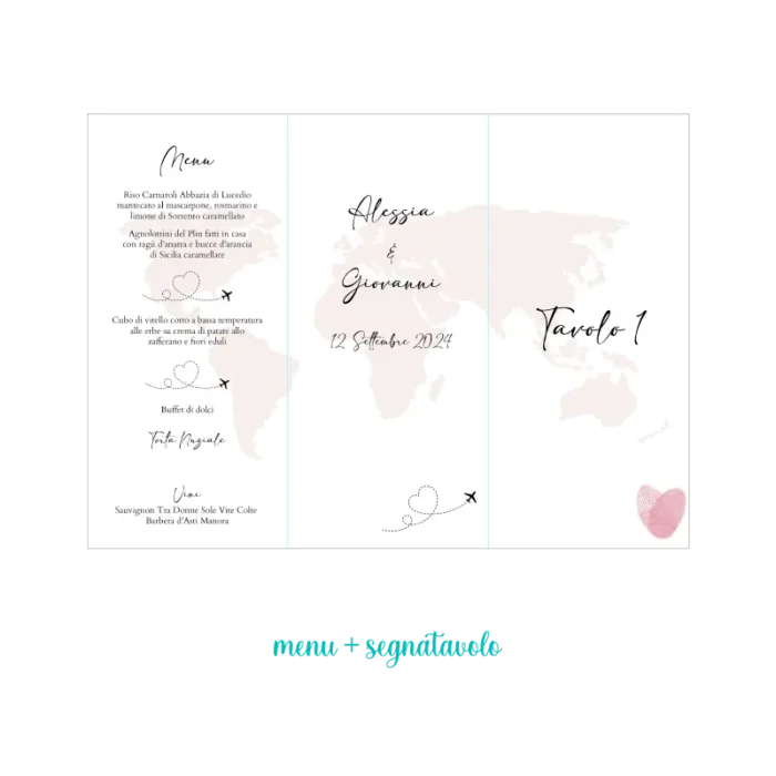 menu segnatavolo aereo menu segnatavolo aereo