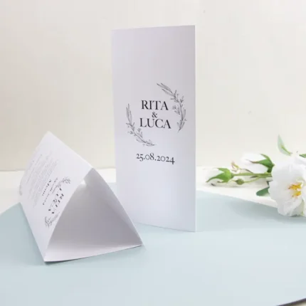 Menu segnatavolo modello pearl