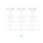 menu triangolo fiori di campo