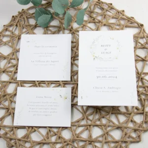 Partecipazione con fiori gialli