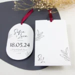 Partecipazione ovale modello essential