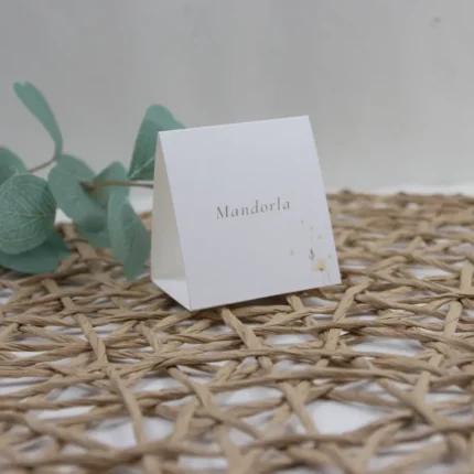 Segnagusto confetti modello fiori gialli