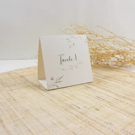 Segnatavolo modello fiori di campo