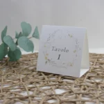 Segnatavolo modello fiori gialli