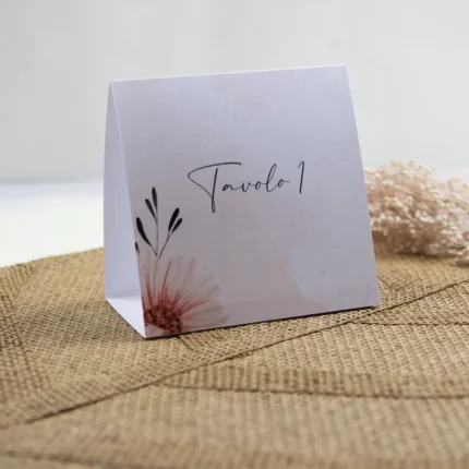 Segnatavolo modello pastello