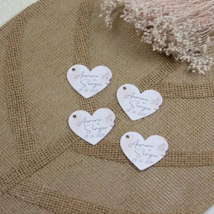 tag cuore modello pastello