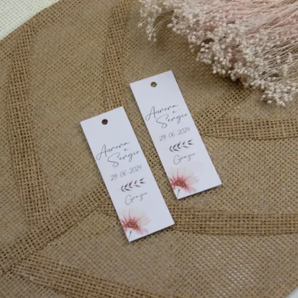 Tag rettangolare modello pastello