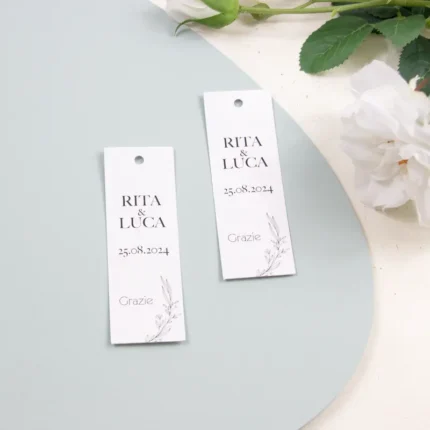 Tag rettangolare modello pearl