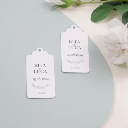 Tag sagomato modello pearl