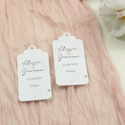 Tag sagomato modello aereo