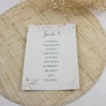 biglietto tableau modello fiori di campo