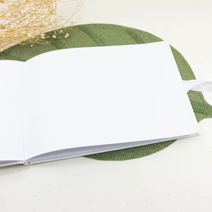 guest book rettangolare pagine bianche