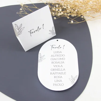 tableau e segnatavolo modello essential