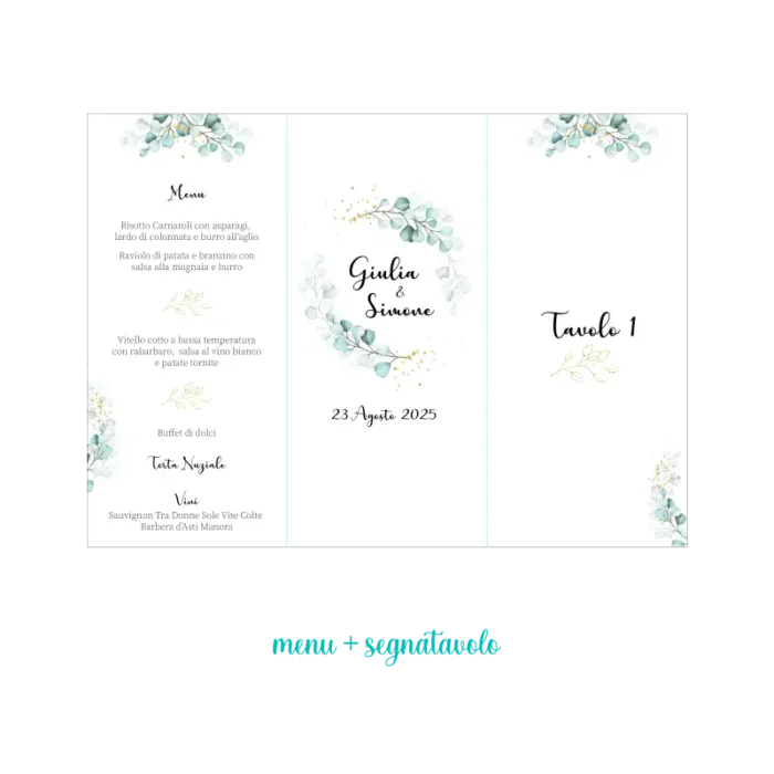 menu segnatavolo eucalipto menu segnatavolo eucalipto