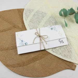 Partecipazione Anna modello eucalipto Partecipazione matrimonio Anna modello eucalipto