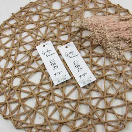 Tag rettangolare modello eucalipto