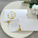 Partecipazione Matilda modello Girasole dettagli