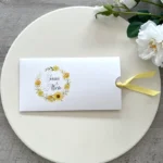 Partecipazione matrimonio Girasole