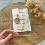 Partecipazione plexiglass originali