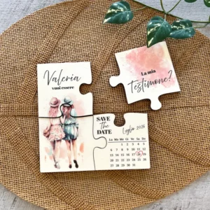 puzzle in legno vuoi essere la mia testimone