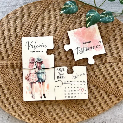 puzzle in legno vuoi essere la mia testimone