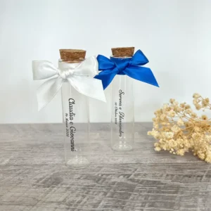 Provetta in vetro portaconfetti Provetta in vetro portaconfetti