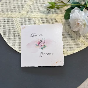 Partecipazione Classic con bordi sfilacciati