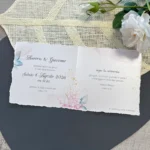 Partecipazione con bordi sfilacciati