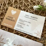 Partecipazione matrimonio tema viaggio