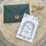 Partecipazione in carta piantabile con busta