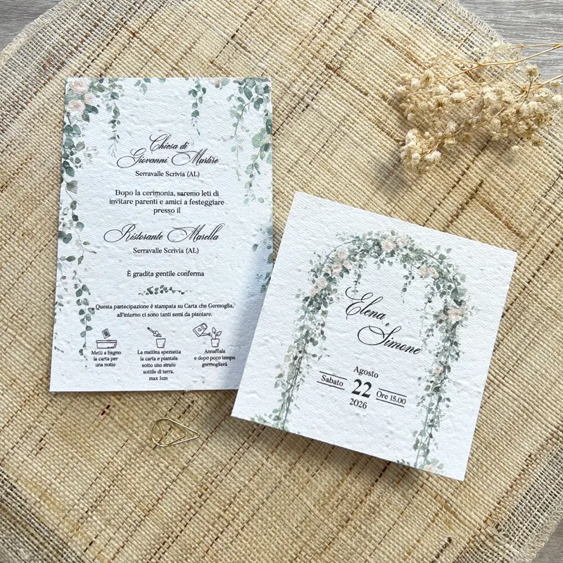 Partecipazione in carta piantabile