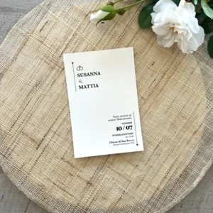 Partecipazione Minimal Line Invito Minimal Line