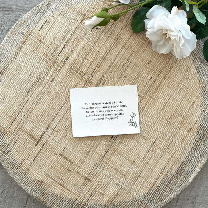 lista nozze Minimal Flower