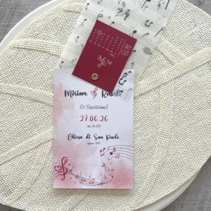 Partecipazione Music Partecipazione Music con vellum