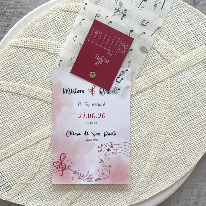 Partecipazione Music con vellum