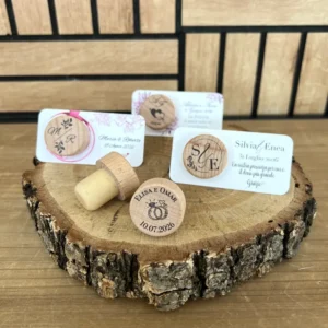 Segnaposto tappo in sughero personalizzato