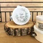tamburelli personalizzati foglie verde salvia