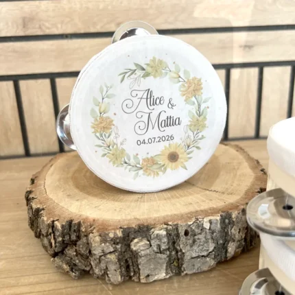 tamburelli personalizzati girasole