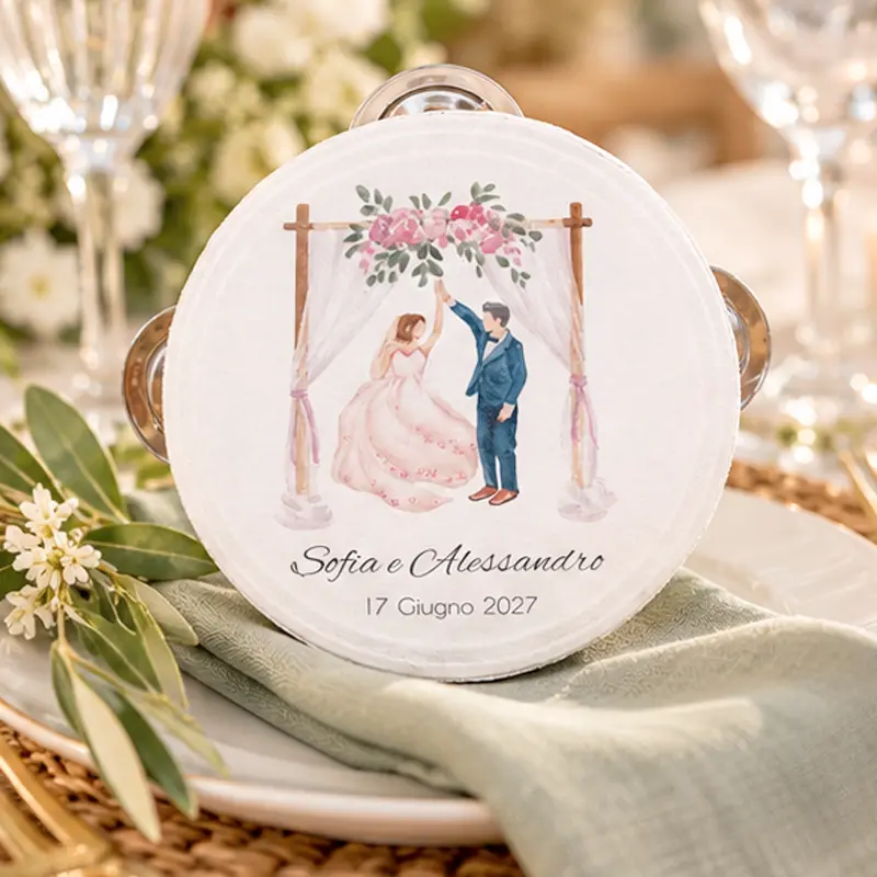 Tamburelli Matrimonio Personalizzati Sposi Tamburelli Matrimonio Personalizzati Sposi