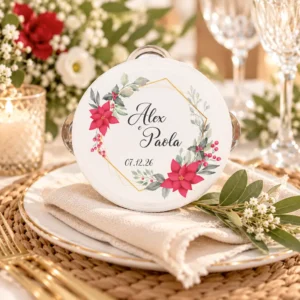Tamburelli segnaposto matrimonio invernale Tamburelli segnaposto matrimonio invernale