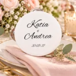 Tamburelli segnaposto Matrimonio personalizzati eleganti
